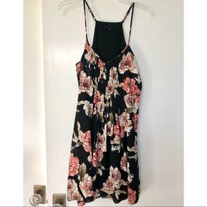 Floral print black sundress!